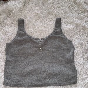 holister grey loose tank top never worn great condition